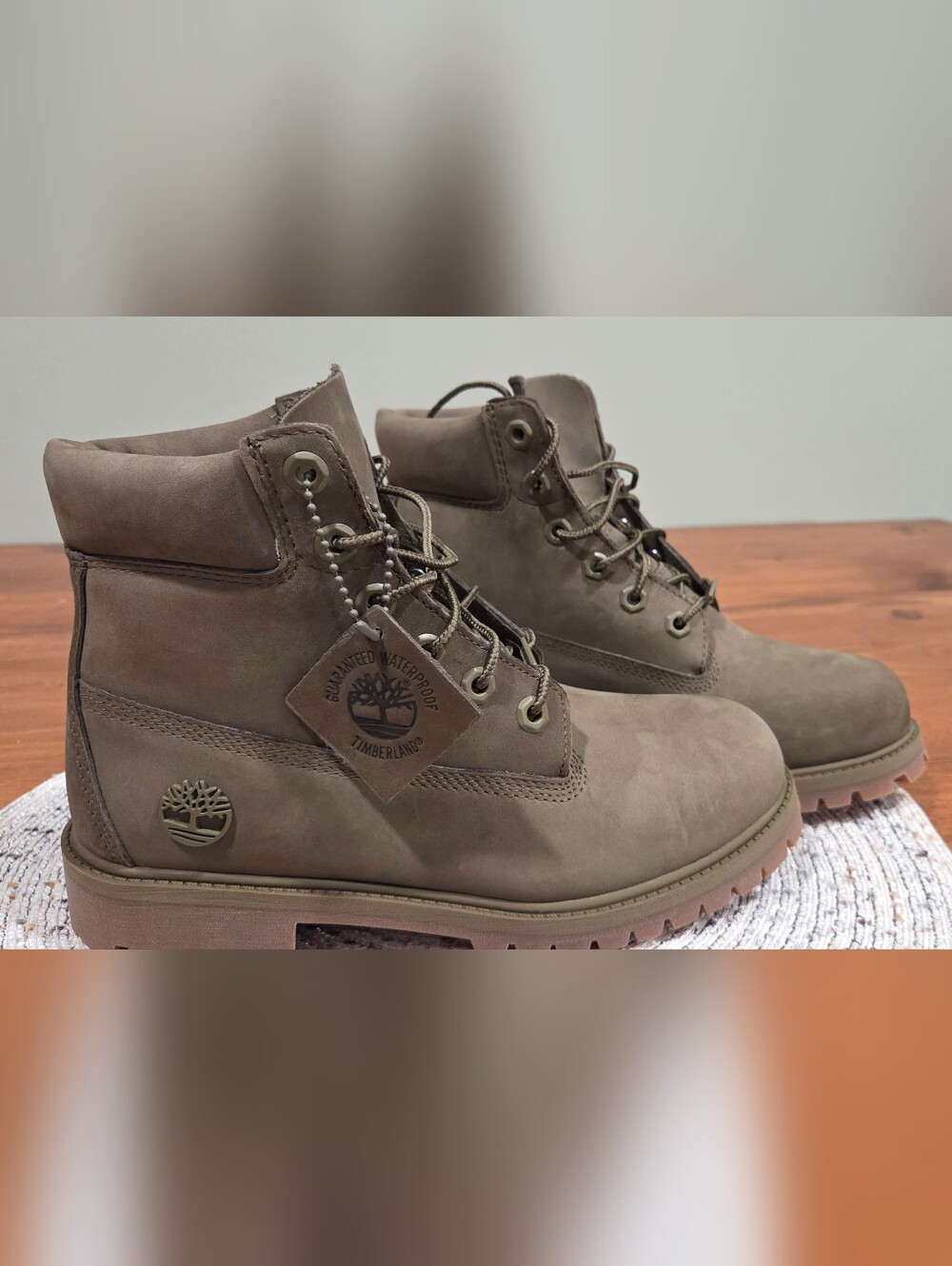 Timberland Waterproof Nubuck In Olive